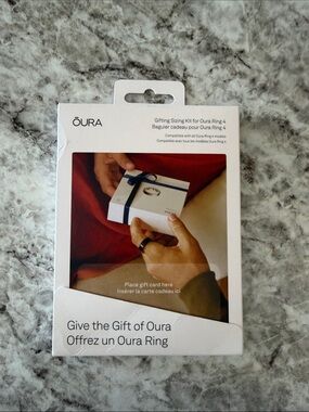 Oura Gifting Sizing Kit - White Packaging with Blue Ribbon Image
